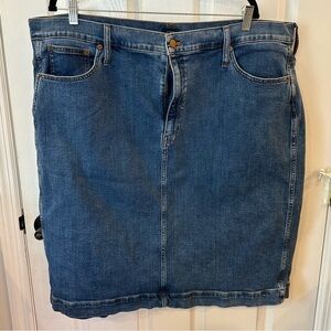 Classic Blue Denim Skirt from J.Crew